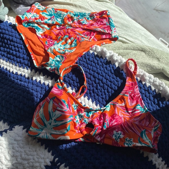 Floral 2 piece bikini high waisted - Picture 1 of 3